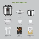 Nồi Áp Suất Điện Đa Năng OLIVO PC60 - Nồi Hầm Dung Tích 6L - Hầm, Kho Thịt, Chiên Rán, Nấu Lẩu - 16 Chế Độ — ảnh 6