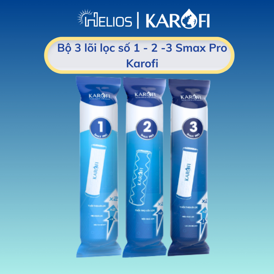 Ảnh Bộ lõi lọc nước thô 123 SMAX Pro Karofi - Hàng chính hãng 1