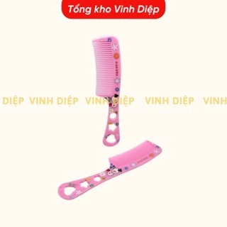Lược cào,lược chải tóc răng thưa to,lược hoa có cán cầm tay chất bền đẹp,nhiều màu,lược bí chải chấy