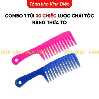Lược cào,lược chải tóc răng thưa to,lược hoa có cán cầm tay chất bền đẹp,nhiều màu,lược bí chải chấy