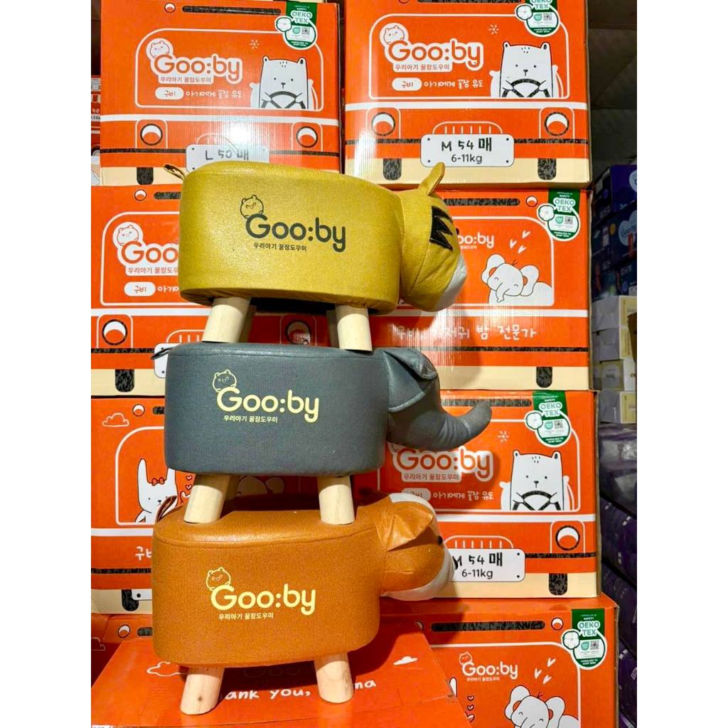 [Hàng tặng] Ghế Đôn Hình Thú, Đôn thú Gooby cho bé Chân Gỗ Cao Cấp ...