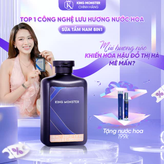 Sữa tắm gội nam King Monster hương nước hoa cao cấp 350ml