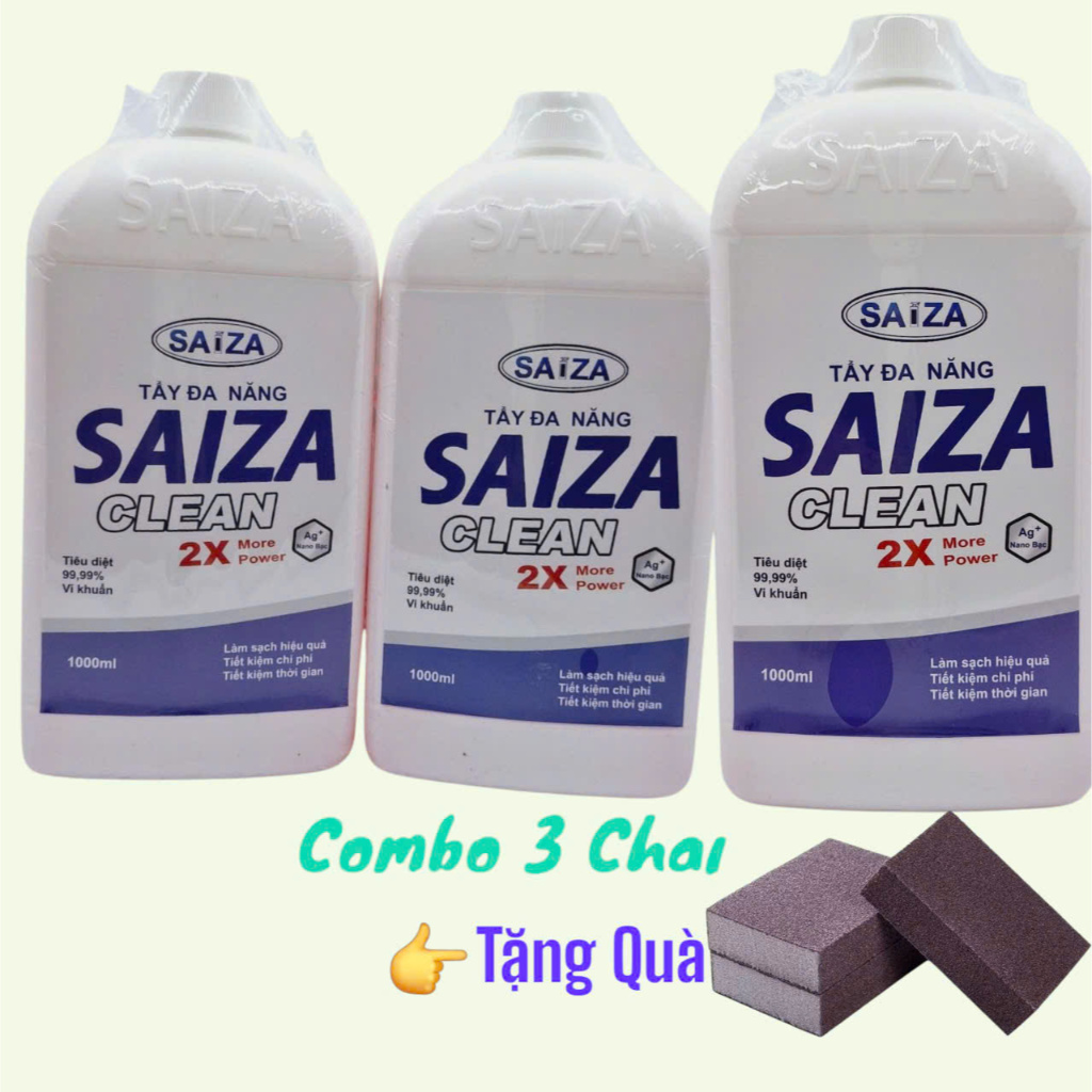 [COMBO 3 CHAI] Tẩy Đa Năng Saiza 1000ml – Vệ Sinh Nhà Cửa, Tẩy Rửa Siêu ...