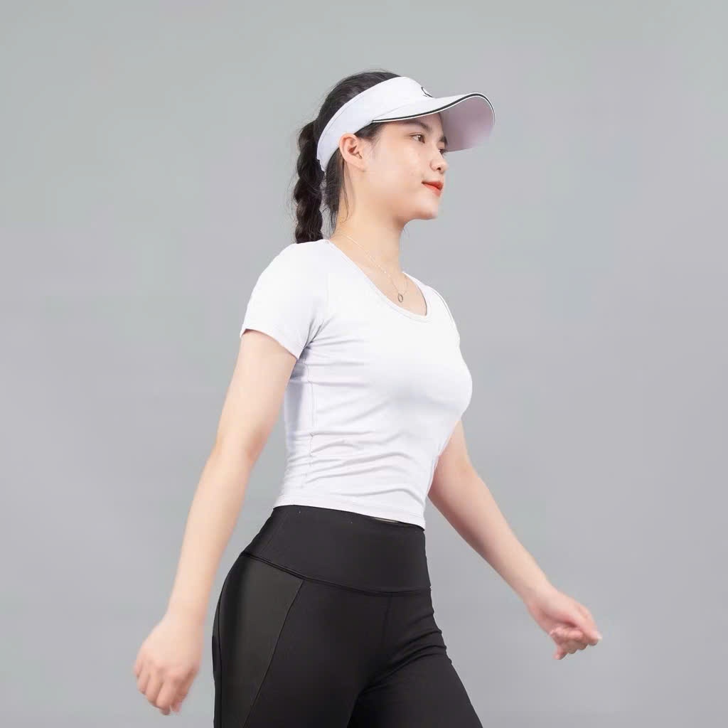 Áo Croptop Nữ VBCT Thời Trang Hottrend Gladimax, Áo Croptop Tập Gym Có Đệm Ngực Ôm Body Tôn Dáng
