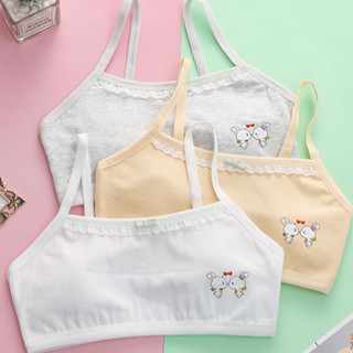 Set 3 Áo Lá Cotton Cho Bé Gái (Size 20-52Kg) Xinh, Áo Lót Chống Hằn Cộm Thoáng Khí King Shop B-538