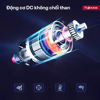 Quạt không cánh lọc không khí HEPA Fujihome BF22-HEPA khử khuẩn Anion +UV, kết nối WIFI -BH 24 tháng