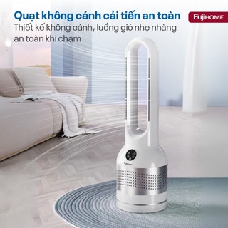 Quạt không cánh lọc không khí HEPA Fujihome BF22-HEPA khử khuẩn Anion +UV, kết nối WIFI -BH 24 tháng