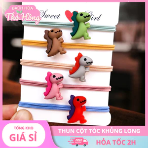 3 Thun Buộc Tóc Cột Tóc Khủng Long Xinh