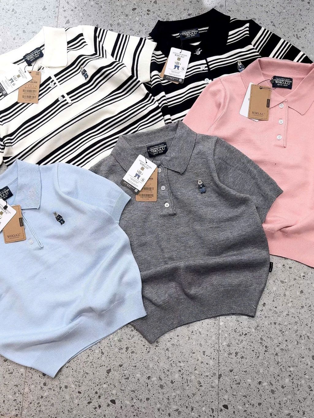 Ảnh Áo thun polo cổ bẻ chất dệt kim cao cấp thêu hình lai bo nhiều màu thời trang Callene (L2701) 1