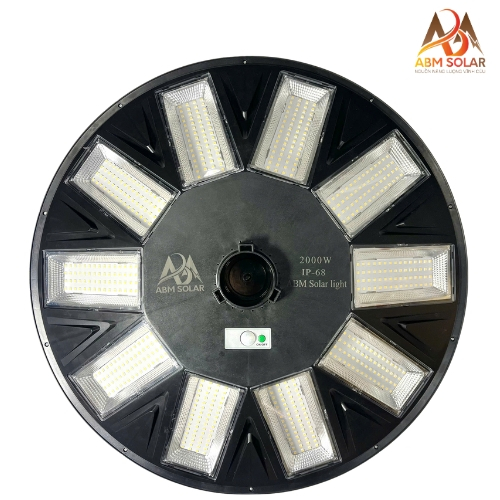 [2000W] Đèn Năng Lượng Mặt Trời Sân Vườn, Đĩa Bay UFO Lục Giác Siêu Sáng, Chống nước IP 68, Cảm Biến Chuyển Động - ABM