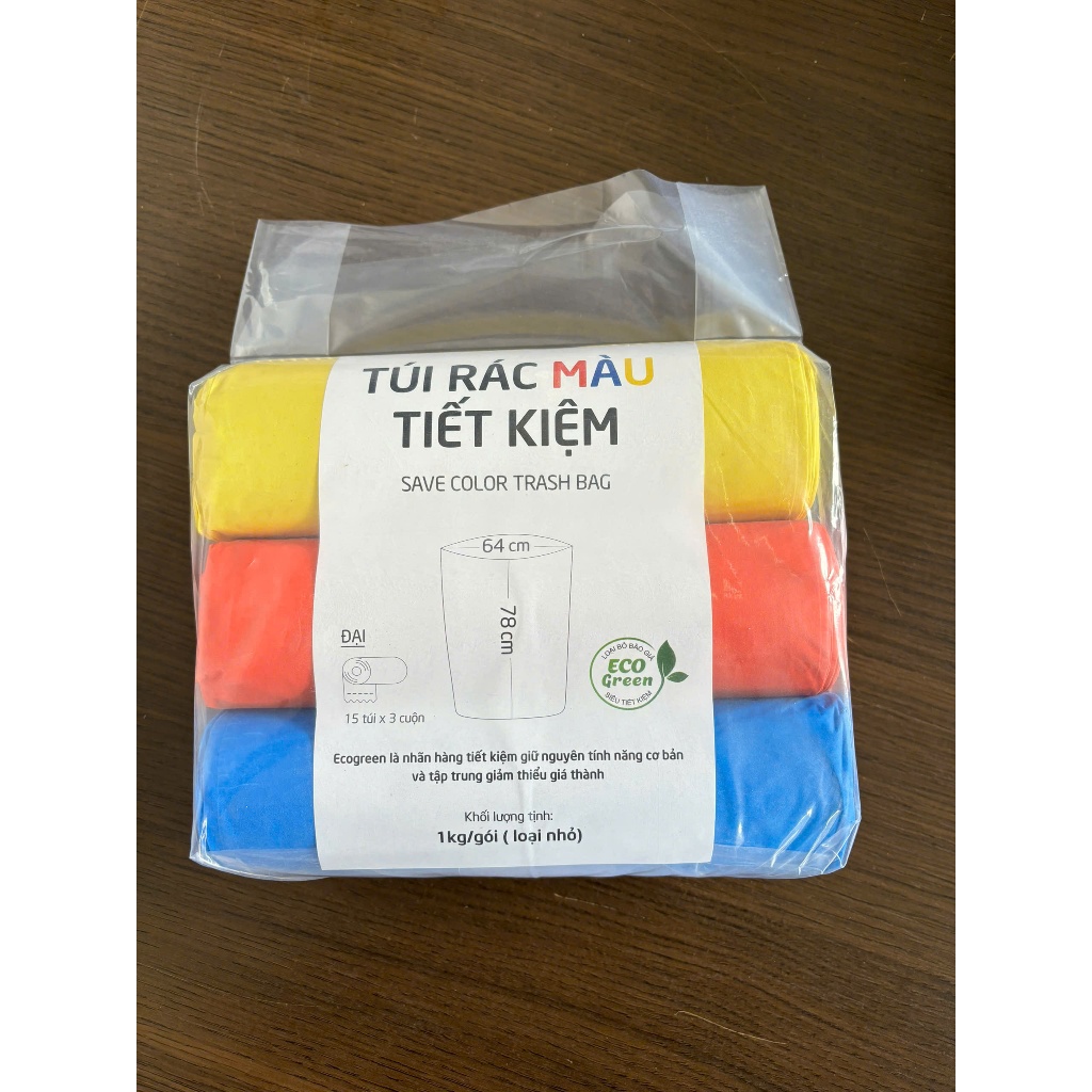 [Chọn Size] Combo 3kg Túi đựng rác tự phân hủy đủ size đại trung tiểu ...