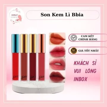 Son Kem BBIA Last Velvet Lip Tint 5g, Son Bbia 25 Mịn Lì, Lâu Trôi Đủ Màu, Sarlly Cosmetic