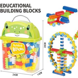 Hộp đồ chơi xếp hình cho bé 220 chi tiết  mô hình lắp ráp rèn luyện trí thông minh HT Toys