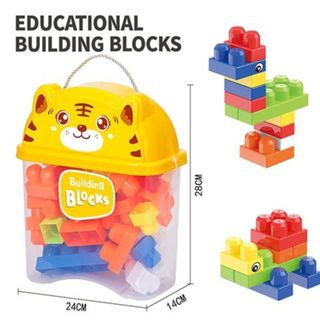 Hộp đồ chơi xếp hình cho bé 220 chi tiết  mô hình lắp ráp rèn luyện trí thông minh HT Toys