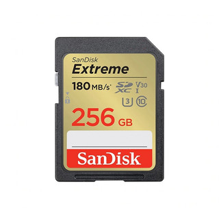 Thẻ nhớ Máy Ảnh SDXC SanDisk Extreme 256GB V30 UHS-I U3 4K đọc 180MB/s ghi 130MB/s (Vàng)