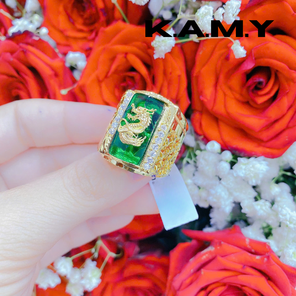 Bộ Sưu Tập Nhẫn Nam – Rồng Tài Lộc & Đá Sang Trọng  K.A.M.Y