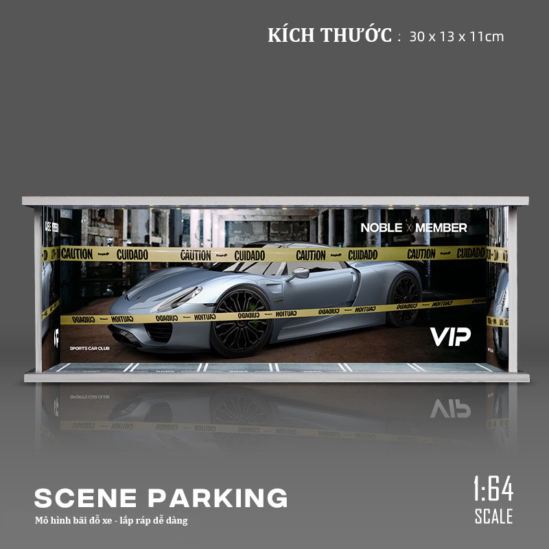 🔥CHỌN XE+ CHARM 🔥 Diorama garage, mô hình nhà để xe ô tô Garage