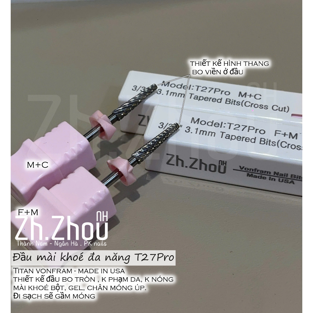 Đầu mài khóe, đầu mài chân móng úp , đầu mài khóe móng úp, đầu mài da, đầu mài trụ đẩy da, chính hãng usa
