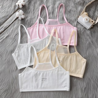 Set 3 Áo Lót Cho Bé Gái 2 Dây Cotton (Size 27-54Kg), Áo Bra 2 Lớp Lót Mềm Thoáng Mát King Shop A-108