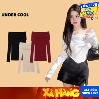 Áo Len Dài Tay Trễ Vai UNDERCOOL Mềm Mại Tôn Dáng Trẻ Trung ADT07