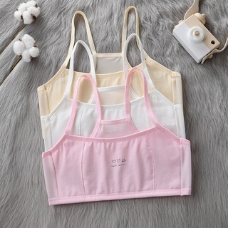 Set 4 Áo Lót Cho Bé Gái 2 Dây Cotton (Size 27-54Kg), Áo Bra 2 Lớp Lót Mềm Thoáng Mát King Shop A-108