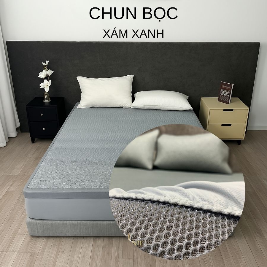 Ảnh Chiếu Mây Điều Hòa Băng Lạnh Chính Hãng Lasante Chun Bọc Đệm , 4 Lớp Mát, Thông Thoáng Cho Mùa Hè 2