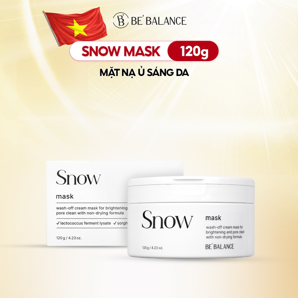 Ảnh Mặt Nạ Ủ Sáng Da Be'Balance SNOW MASK giúp Làm Dịu và Cấp Ẩm Chuyên Sâu 120g 1