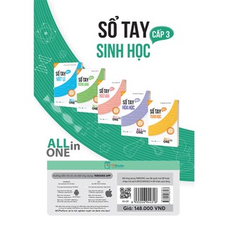 Sách - Sổ Tay Sinh Học Cấp 3- All In One (Cập Nhật Chương Trình SGK Mới) - TKBooks