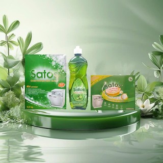 Viên rửa bát Satos sinh học cho máy rửa chén bát siêu sạch tiện lợi hộp 40 viên