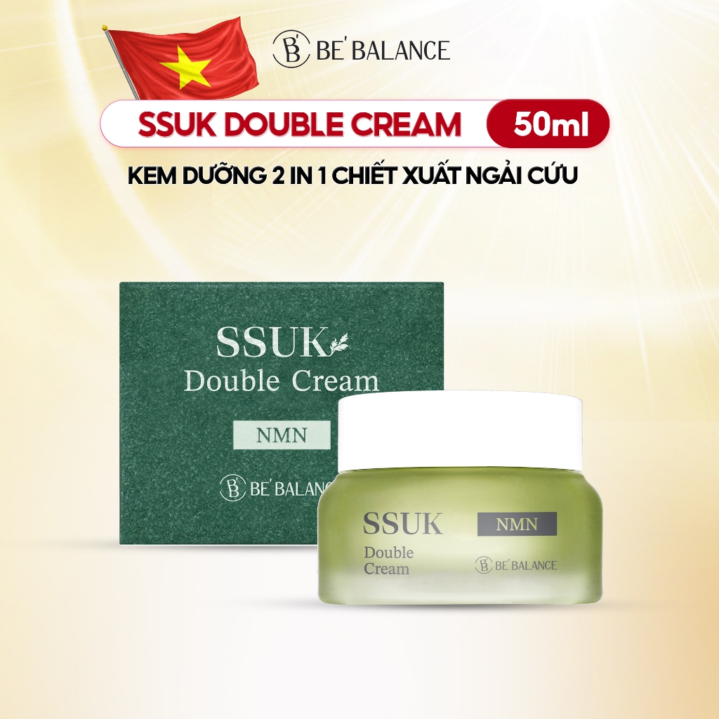 Ảnh Kem Dưỡng Đa Tầng Chiết Xuất Ngải Cứu Be'Balance SSUK DOUBLE CREAM Làm Đẹp Da 50ml 1