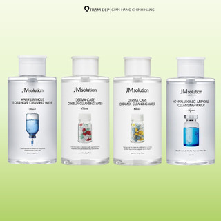 Nước Tẩy Trang JMsolution Dịu Nhẹ, Bổ Sung Độ Ẩm Water Luminous SOS Ringer & H9 Hyaluronic Ampoule Cleansing Water