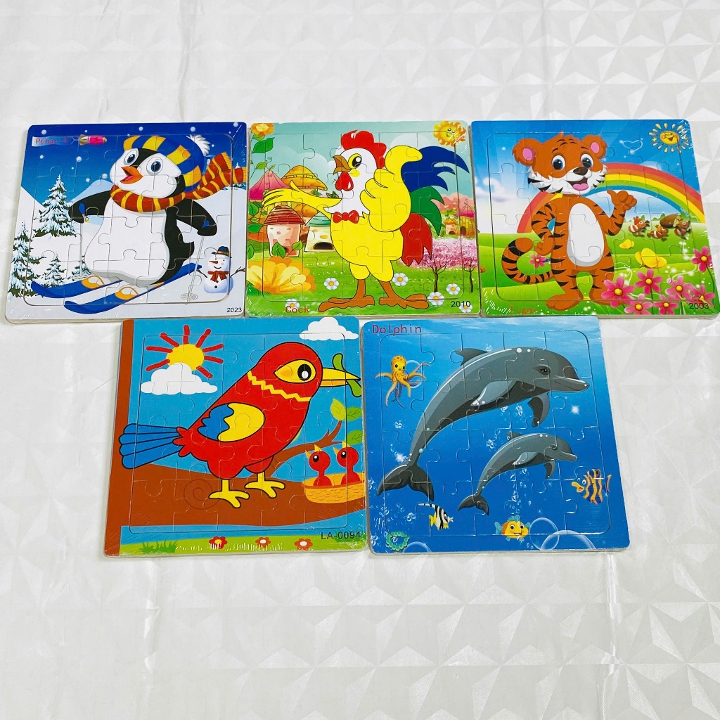 COMBO 5 TRANH GHÉP HÌNH 20 MẢNH - ĐỒ CHƠI GHÉP HÌNH PHÁT TRIỂN TƯ DUY CHO BÉ