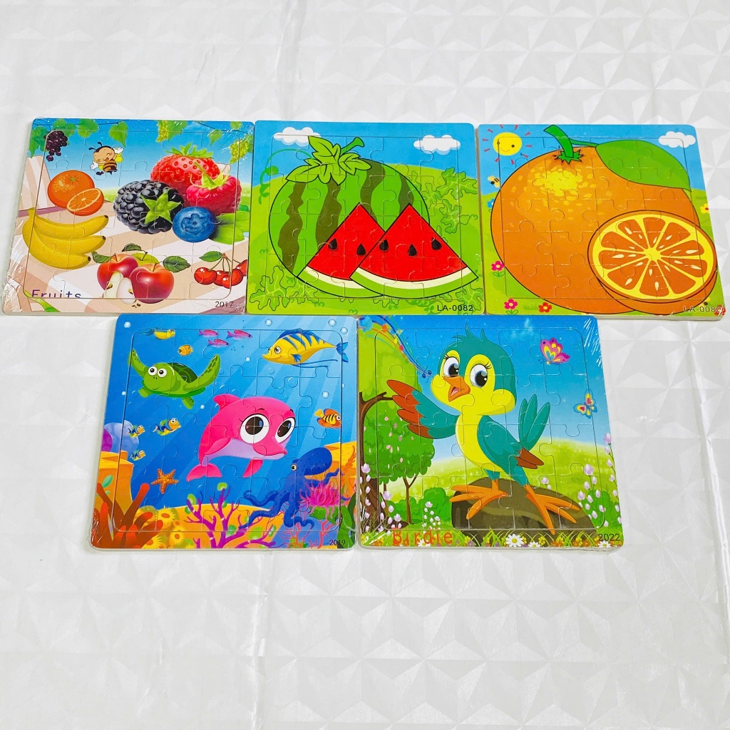 COMBO 5 TRANH GHÉP HÌNH 20 MẢNH - ĐỒ CHƠI GHÉP HÌNH PHÁT TRIỂN TƯ DUY CHO BÉ