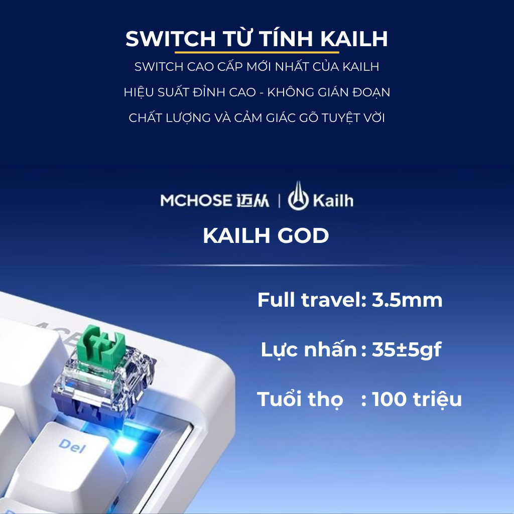 Mchose Ace68 Air Pro Esport siêu cao cấp | Bàn Phím Phím Từ Tính Chuyên ...