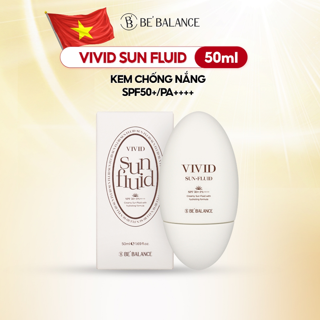 Ảnh Kem Chống Nắng Be'Balance VIVID SUN FLUID Phổ Rộng SPF50+/PA4+ 50ml 1