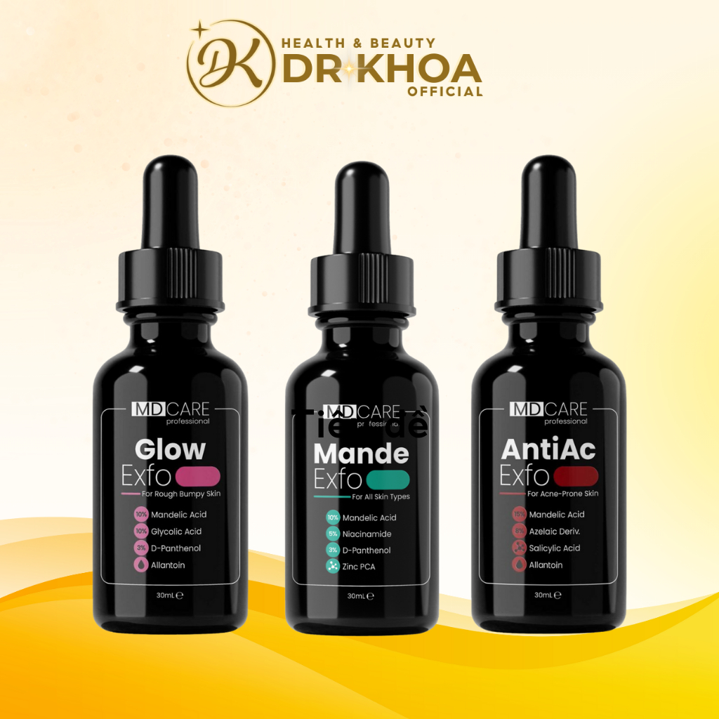 Serum Peel Da MDCare Glow/Mandelic/AntiAC Exfo Tẩy Tế Bào Chết, Mờ Thâm ...