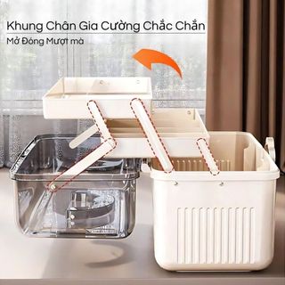 Hộp Đựng Thuốc Gia Đình Đa Năng PROKI Có Ngăn Kéo Gọn Gàng Chất Liệu Cao Cấp, Có Quai Xách, Tiện Lợi