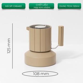 [VOLCANO] Bình pha cà phê Cactus Moka Pot nhôm CAFE DE KONA