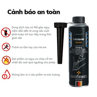 Dung dịch vệ sinh buồng đốt kim phun ô tô Senfineco 9986 Fuel Injector Cleaner dung tích 300ml