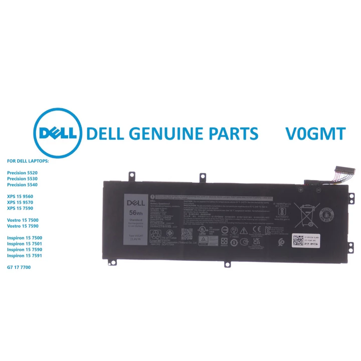 PIN [ZIN] Dell Precision 5520 5530 5540 XPS 9560 9570 7590 Vostro 15 7500 7590 Inspiron 15 7500 7501 7590 7591 V0GMT