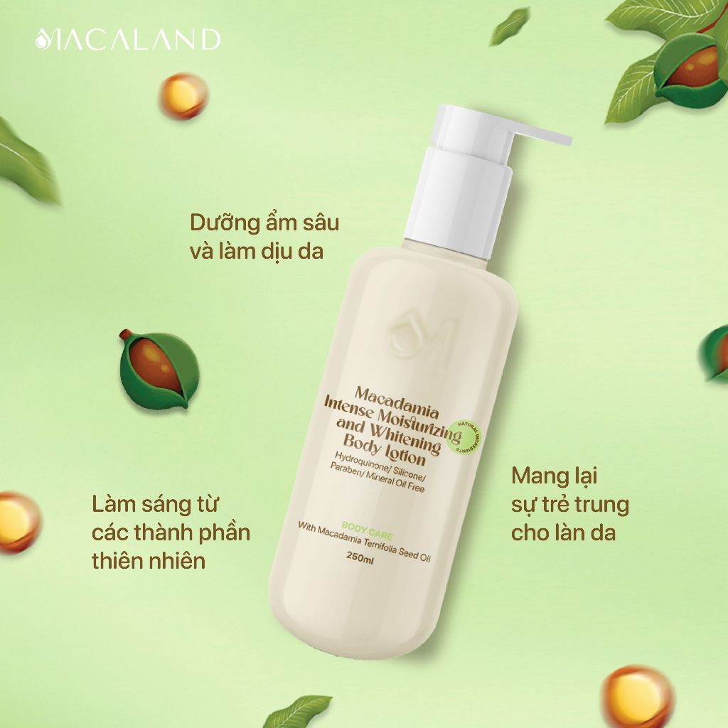 Ảnh Sữa Dưỡng Thể Body Lotion Mắc Ca MACALAND 250ml Dưỡng Ẩm, Sáng Da, Lưu Hương Thơm Dịu Nhẹ 4