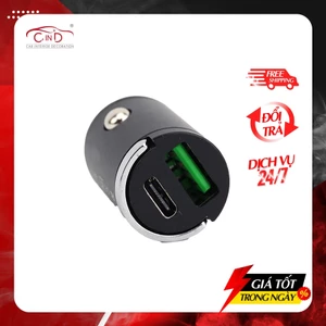 Tẩu Sạc Nhanh 100W Mini 1 Cổng USB Và 1 Cổng Type C CIND G30 100W