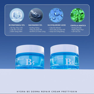 Kem Phục Hồi Dưỡng Trắng Prettyskin Hydra B5 Derma Repair Cream