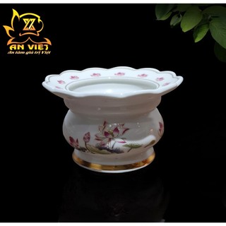 Lư Hương Có Hứng Tàn Hoa Sen Thờ Cúng - Bát Hương - Nội Thất An Việt - HS