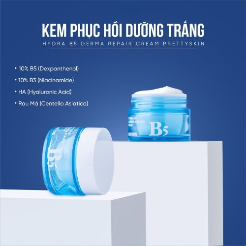 Ảnh Kem dưỡng ẩm phục hồi PrettySkin Hydra B5 Derma Repair giúp tái tạo cho da khỏe mềm mịn 52ml 3