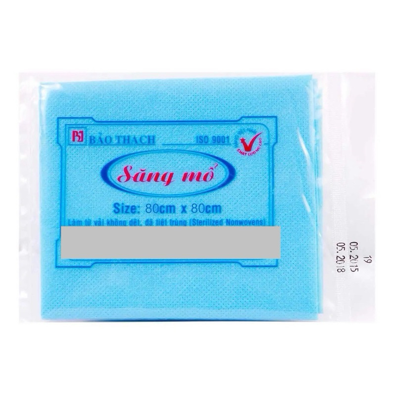 Combo 100 Săng Mổ Bảo Thạch, săng mổ 80cm x 80cm vải không dệt đã tiệt trùng