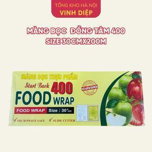Màng bọc thực phẩm Đồng Tâm 400 size 30cmx200m có dụng cụ cắt tiện lợi