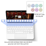[Hoả Tốc 1H] Bao da bàn phím Ipad từ tính, Ốp lưng hút nam châm cho Ipad M2, Pro 2018- 2024, Air4/5/6 10.9/11 inch — ảnh 8