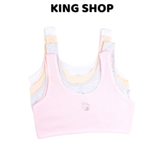 Set 4 Áo Lót Cho Bé Gái Cotton Gân Tăm (Size 35-65Kg), Áo Lá Mềm Thoáng Năng Động King Shop A-8574