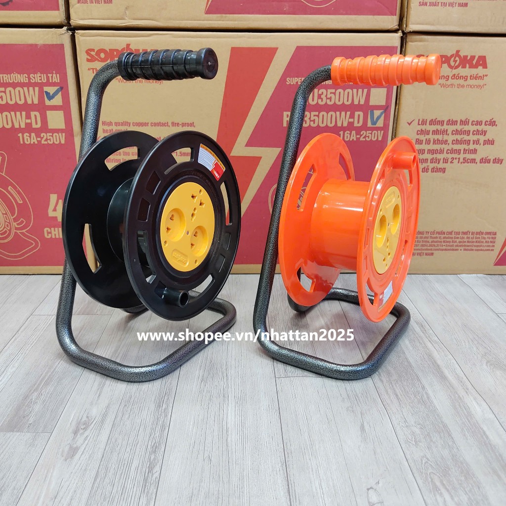 Ổ cắm điện rulo tròn không dây SOPOKA - ổ điện công trường công suất ...